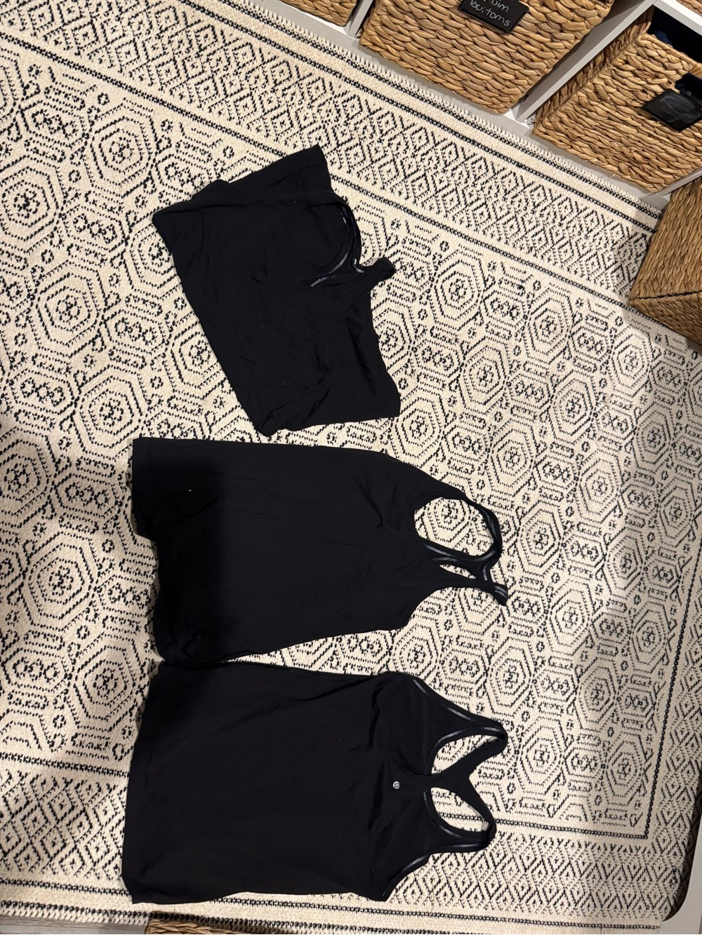 lululemon Black Women's Tank Top - Comfortable Everyday Layering.Three